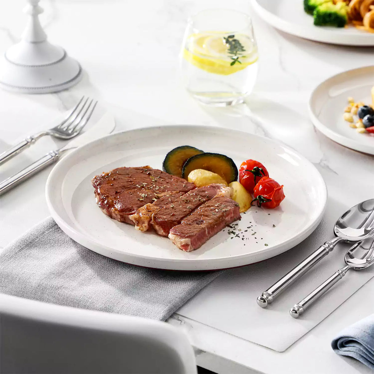 Tara Pink 12 Piece Dinnerware Set