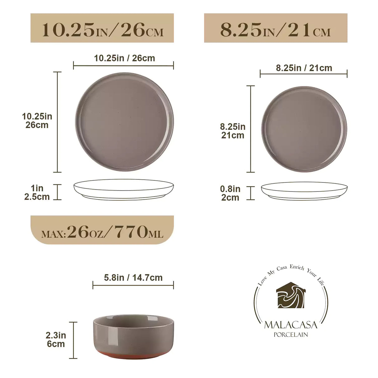 Tara Pink 24 Piece Dinnerware Set for 8