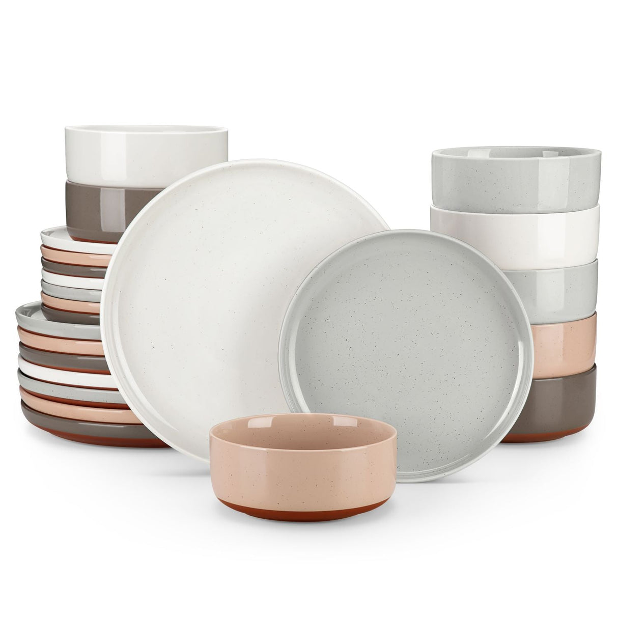 Tara 12 Piece Stoneware Dinnerware Set