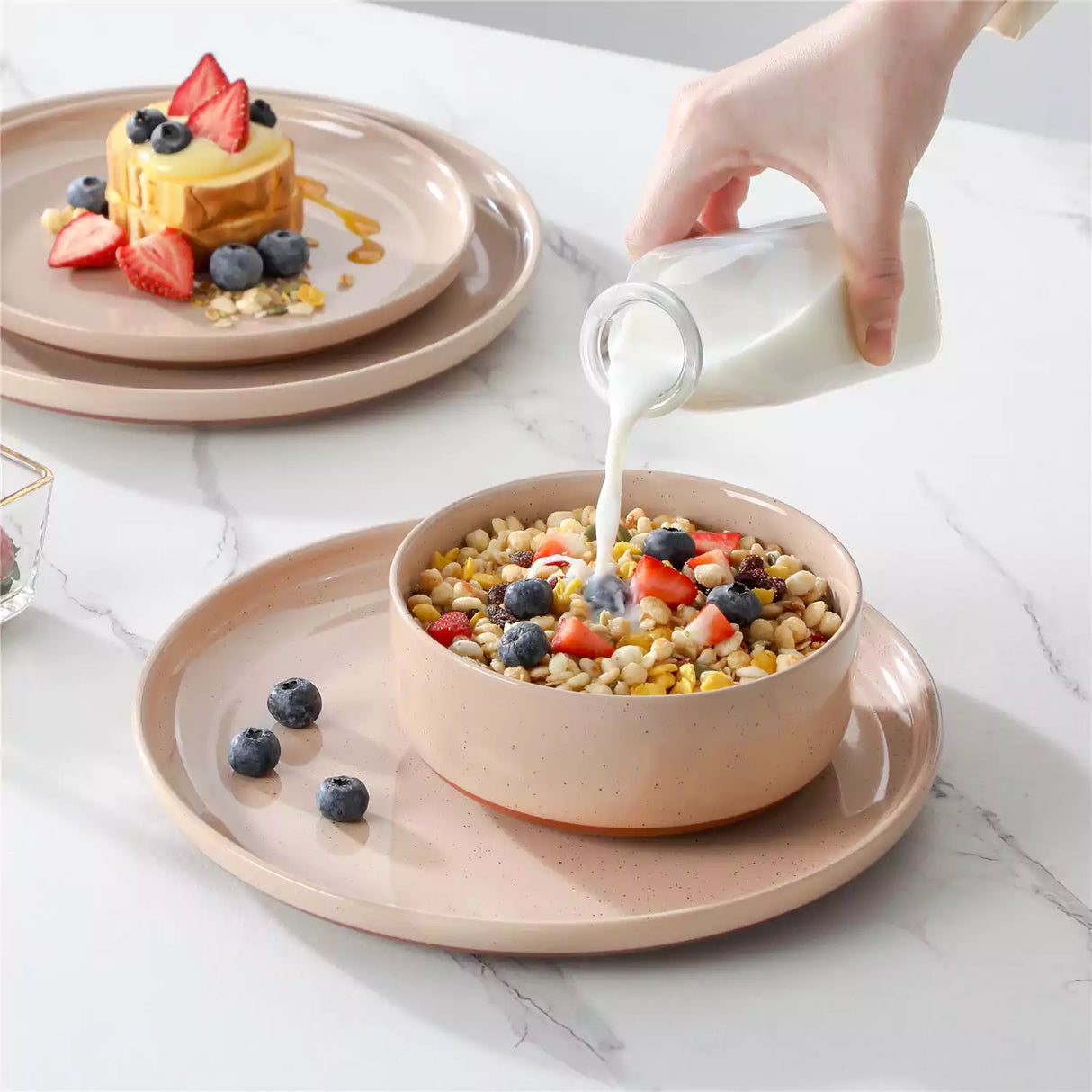 Tara Multicolor 12 Piece Dinnerware Set