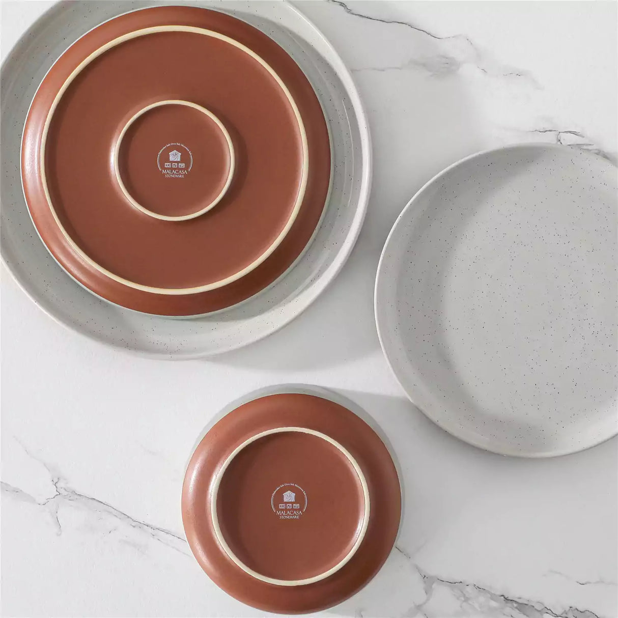 Tara Grey 24 Piece Dinnerware Set for 8