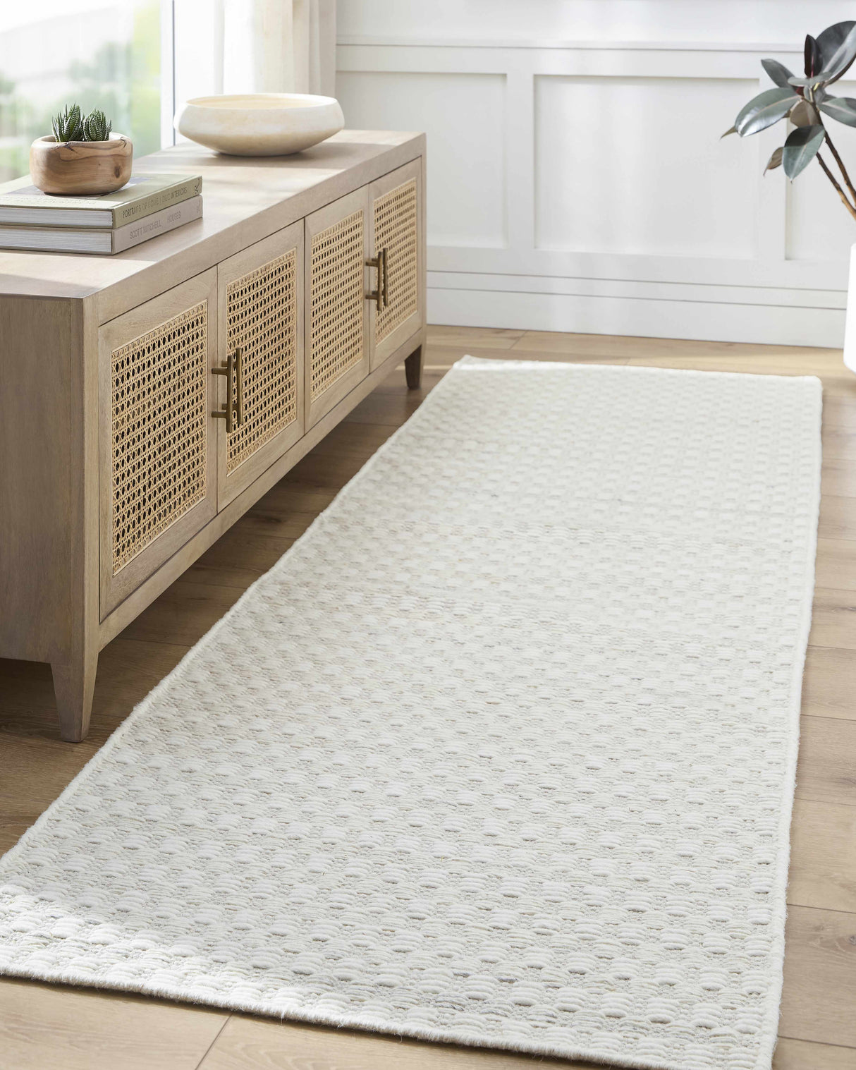 Tevah Siver Wool Rug