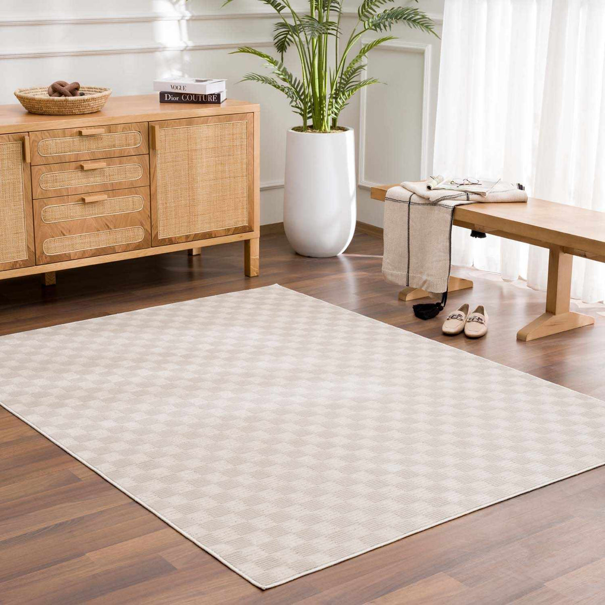 Boutique Rugs Truls 3D Checkered Washable Rug - view 5