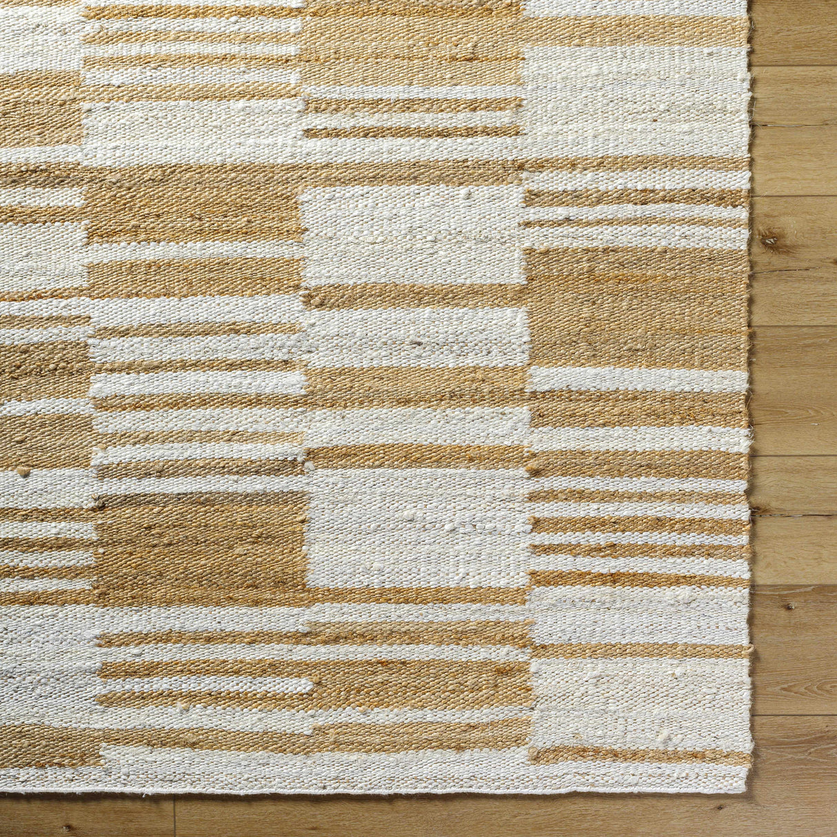 Thyra Broken-Striped Jute Rug
