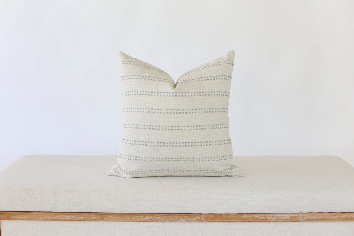 Tatum Blue Throw Pillow