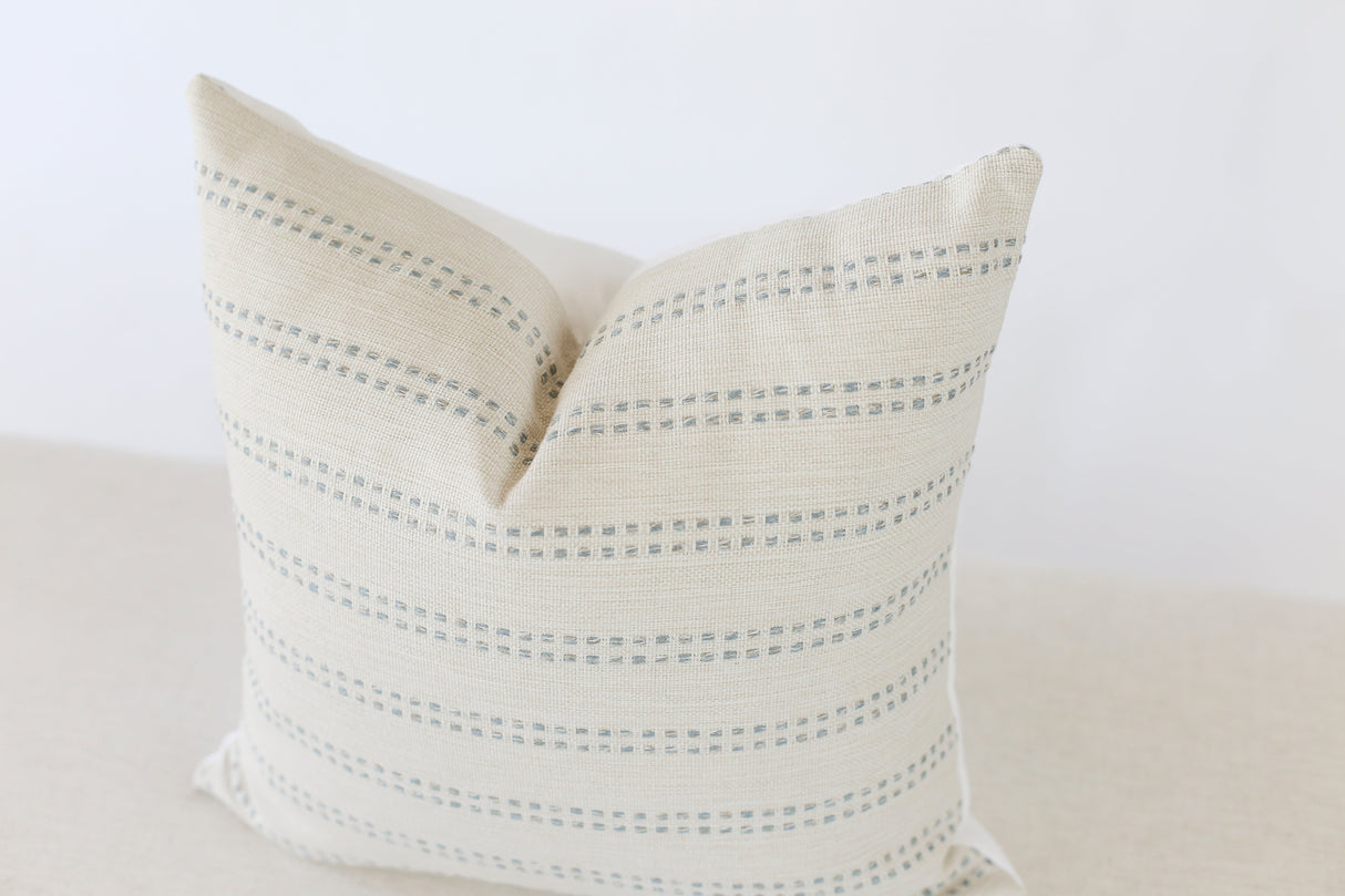 Tatum Blue Throw Pillow