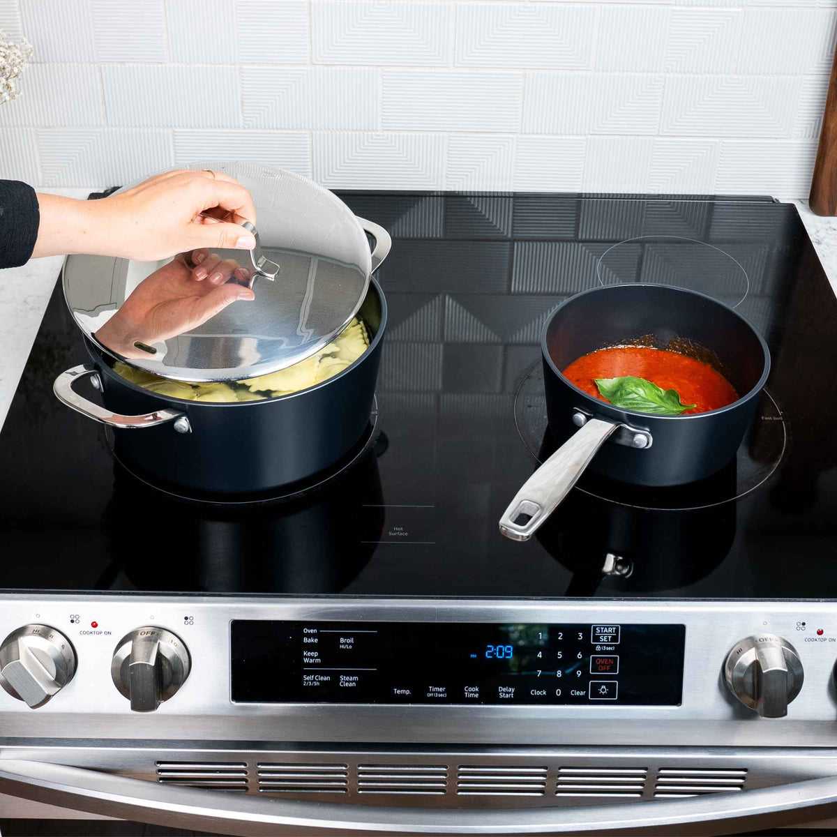 Ceramic Nonstick Cookware Set, 12-Piece