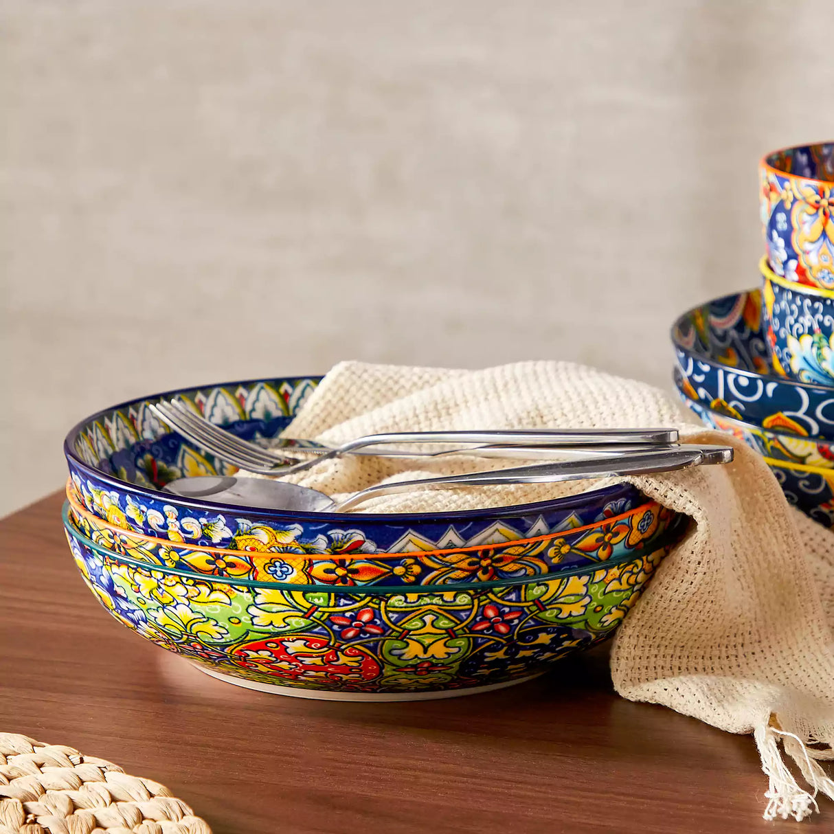 Simi Double-Sided Pasta Bowls Set of 6