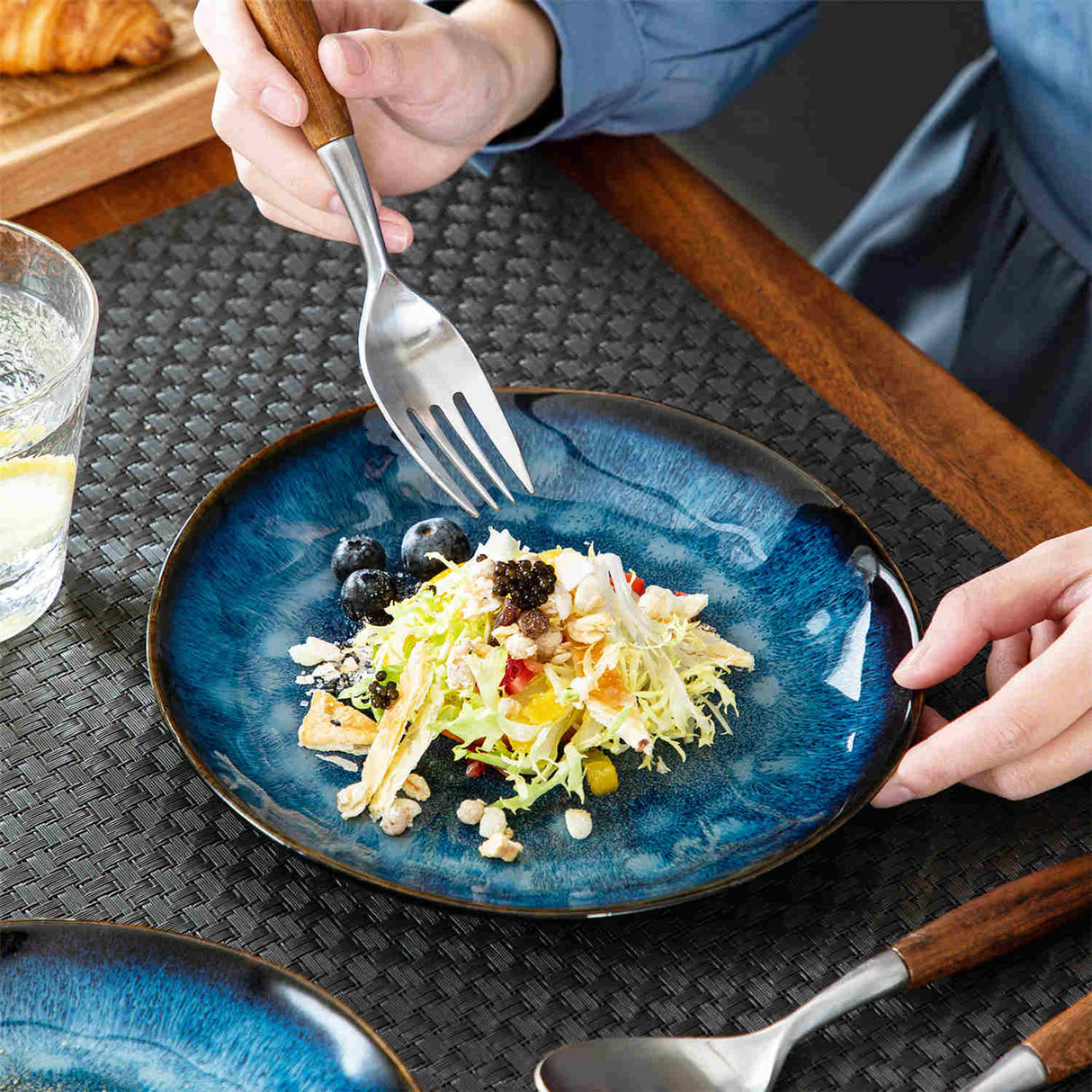 Starry Salad Plates Set of 4