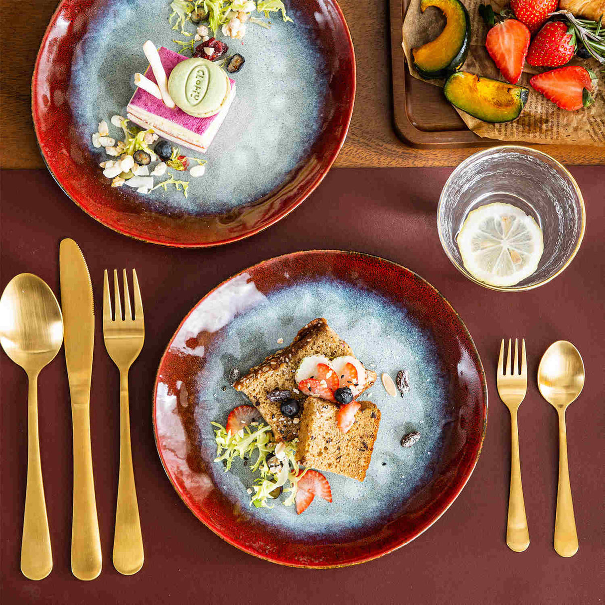 Starry Salad Plates Set of 4