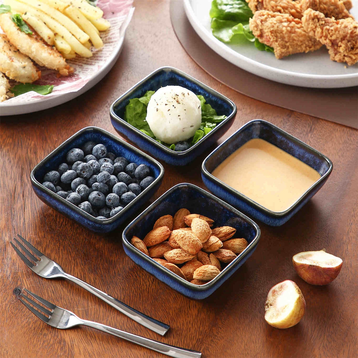 Stern Square Dipping Bowls Set of 4