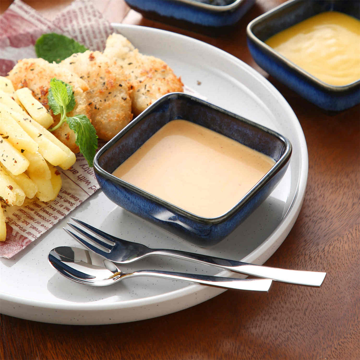 Stern Square Dipping Bowls Set of 4