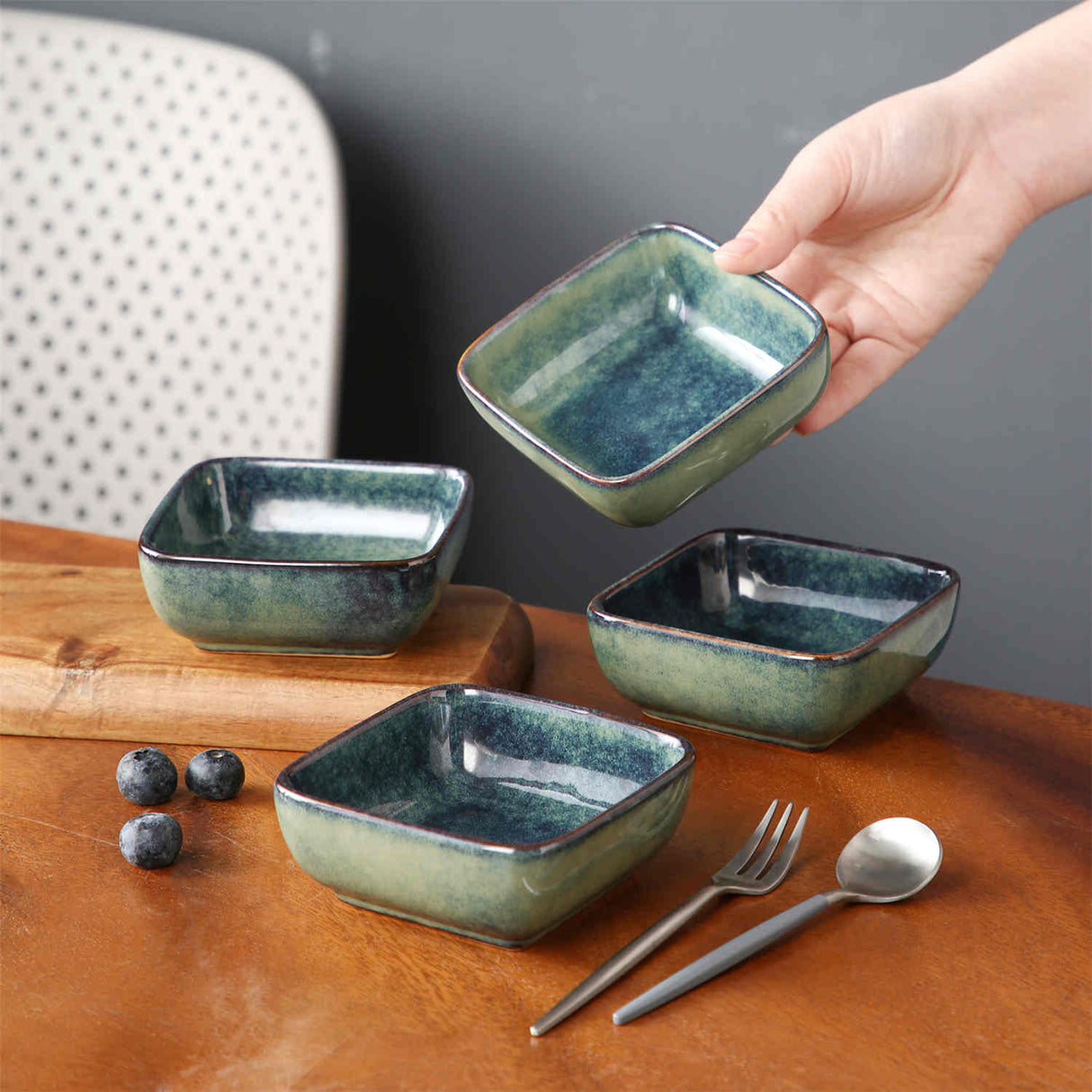 Stern Square Dipping Bowls Set of 4