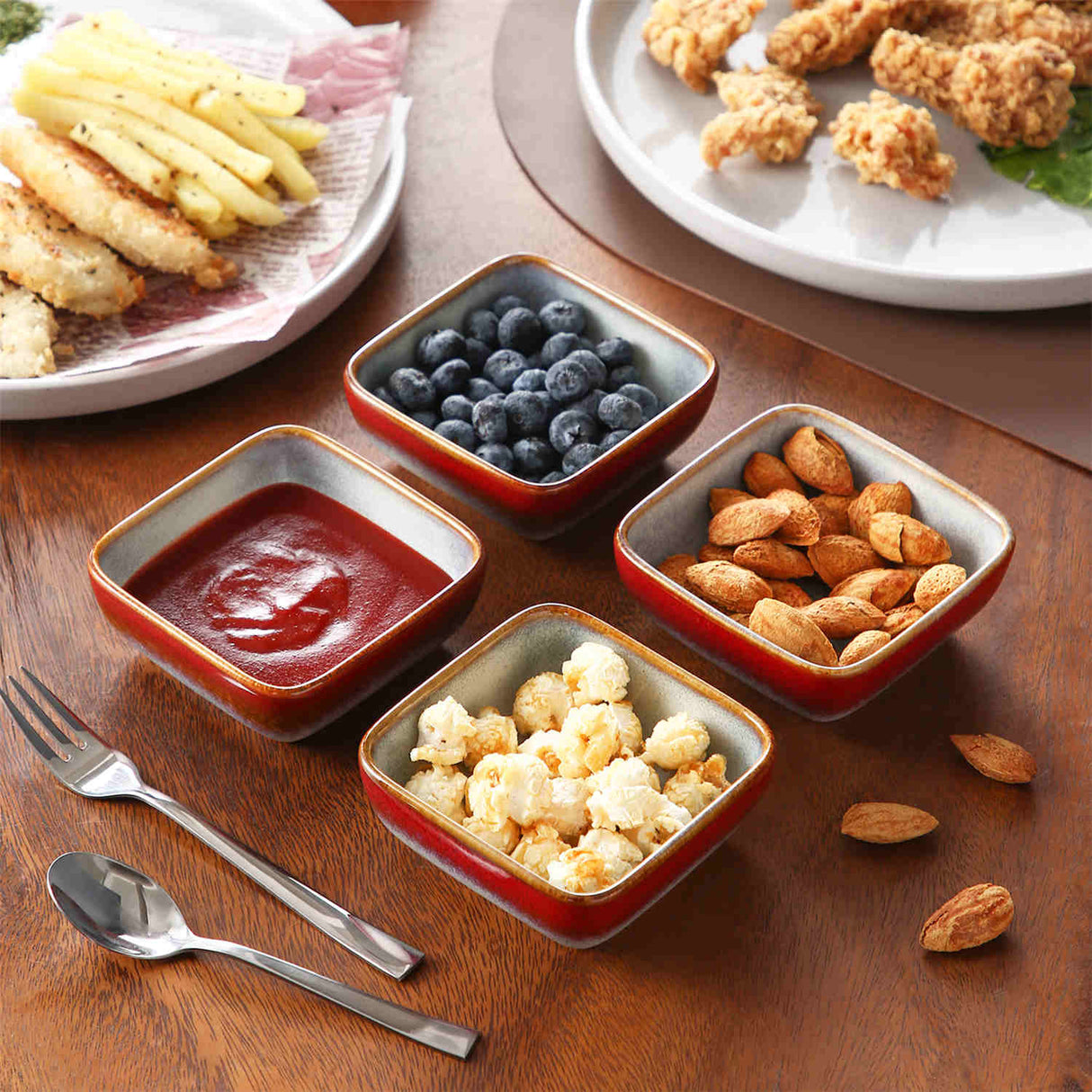 Stern Square Dipping Bowls Set of 4