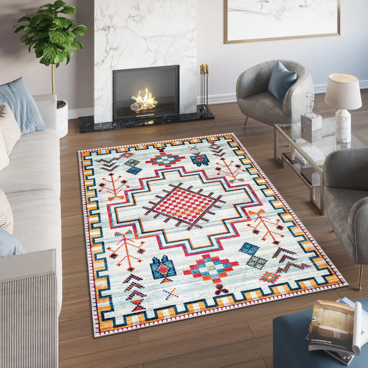 Whiskers Area Rug by FLASHRUG LLC