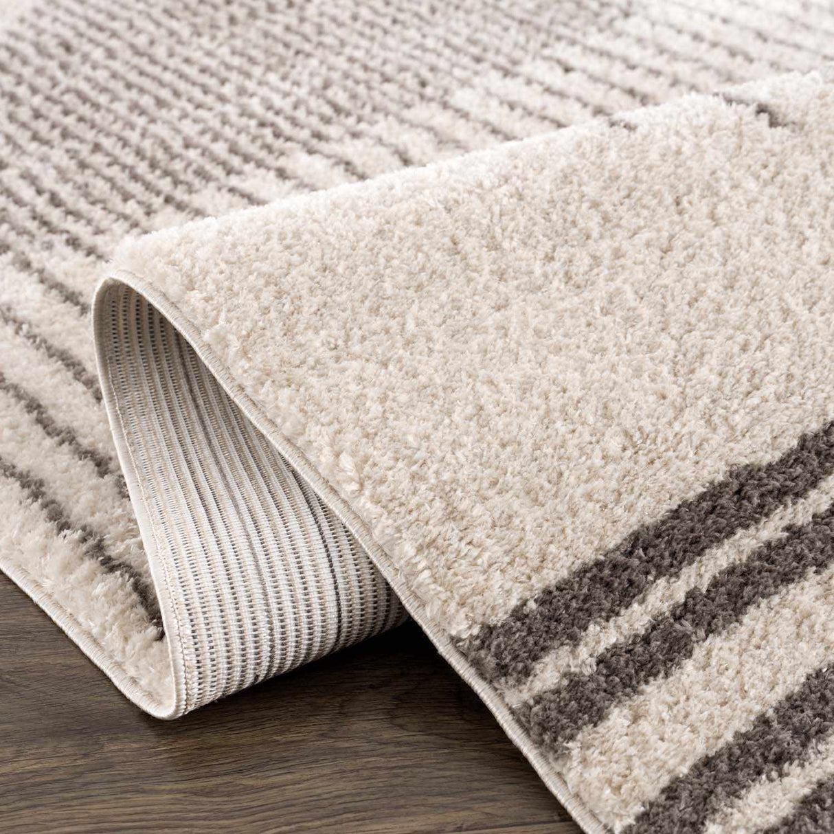 Apichu Charcoal Washable Area Rug