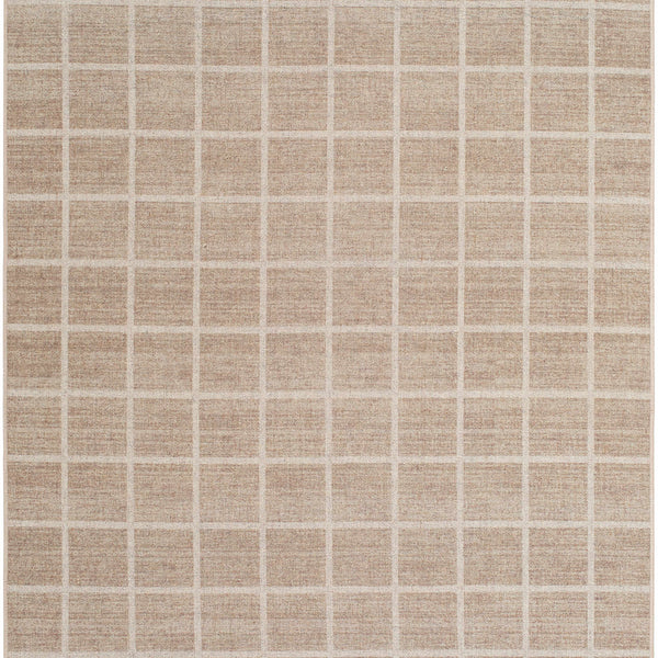 Anicet Checkered Washable Wool Area Rug
