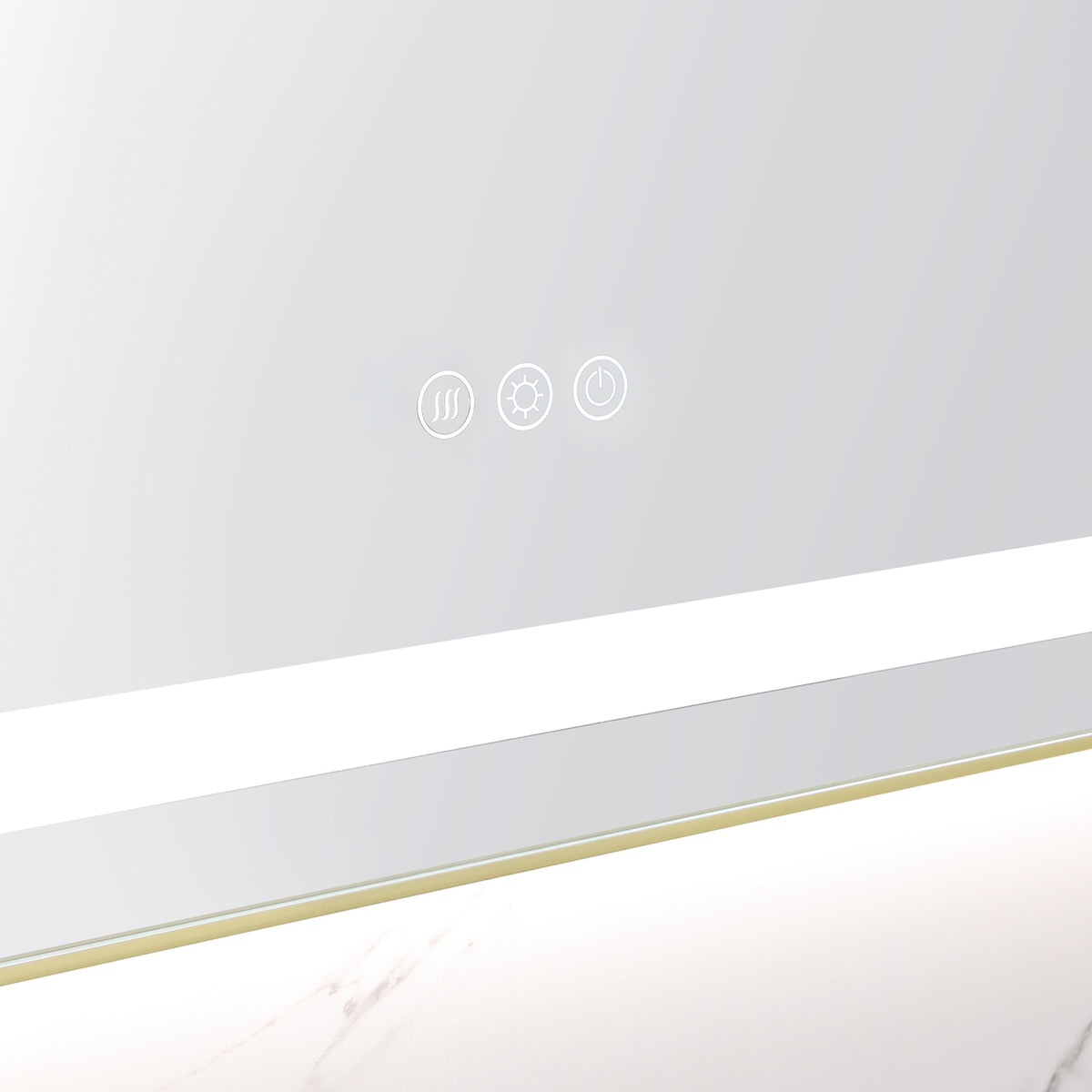 48" x 32" LED Bathroom Mirror with Front and Backlight
