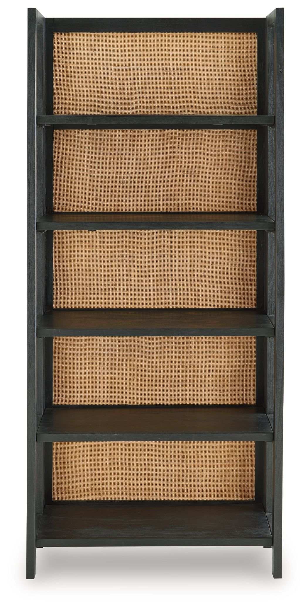 Abyard - Bookcase - Black / Natural - Best Buy Furniture