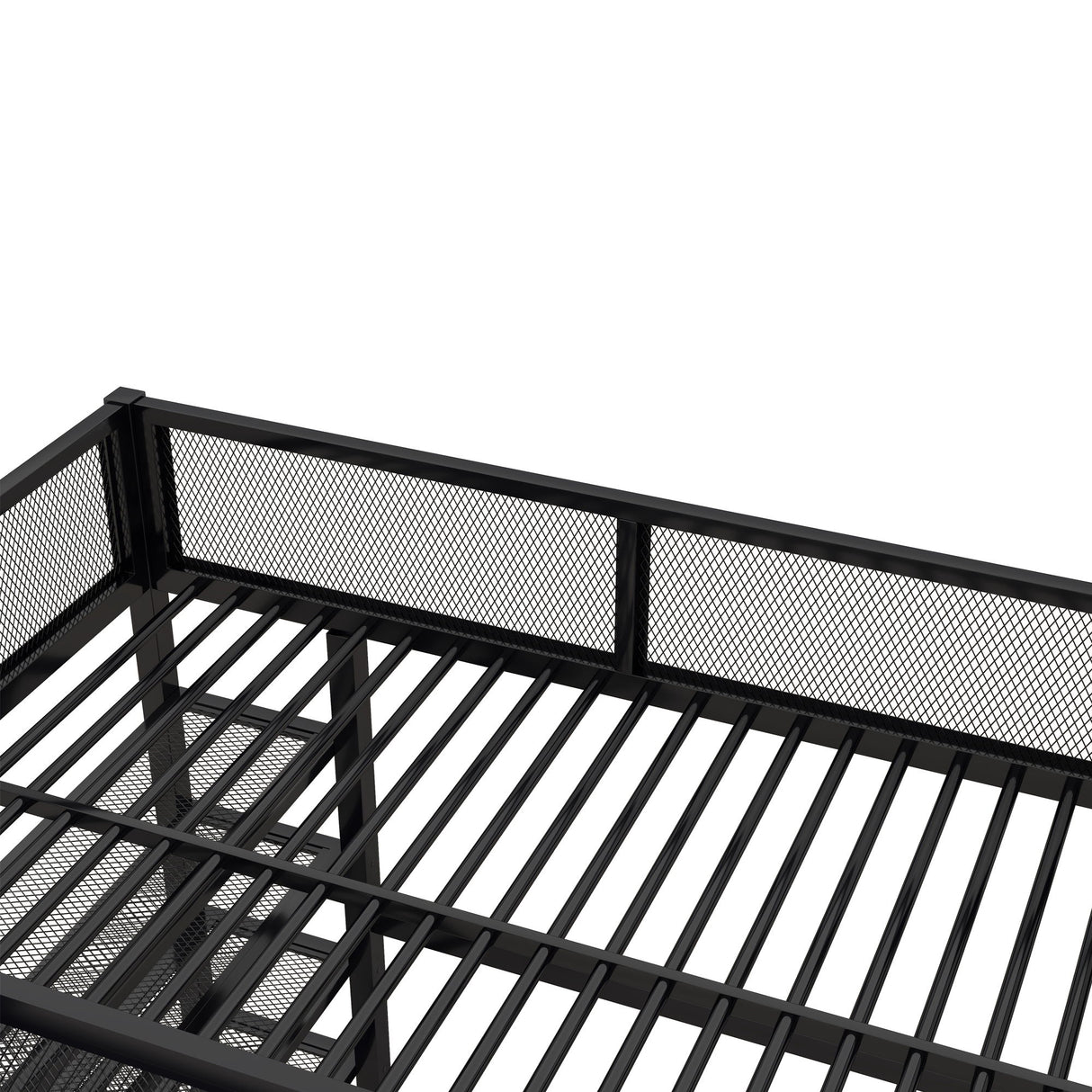 Loft Bed With 4 Tier Shelves And Storage