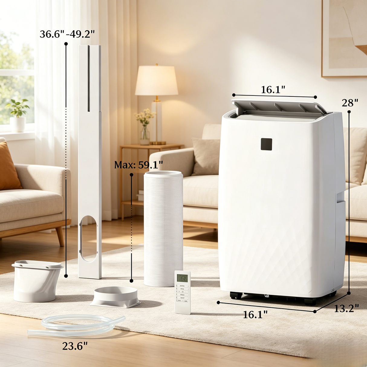 Five-in-One Versatility Portable Air Conditioner