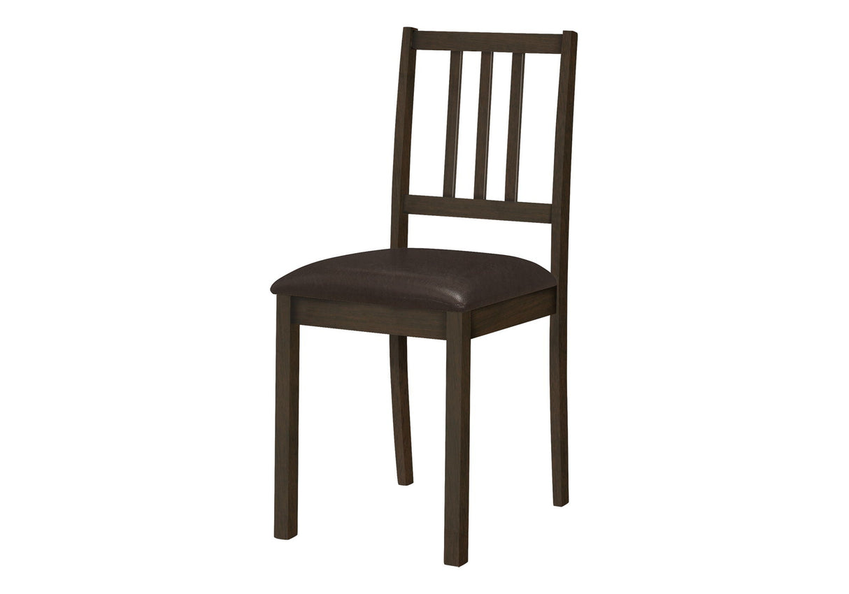 Dining Chair, Side, Upholstered For Dining Room, Transitional (Set of 2) - Brown - Best Buy Furniture