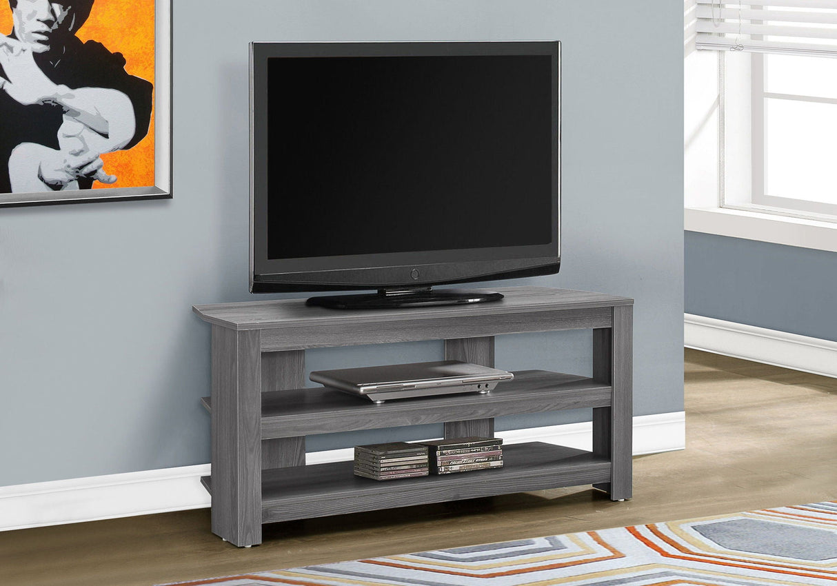 TV Stand, Console, Media Entertainment Center, 3 Storage Shelves - Best Buy Furniture