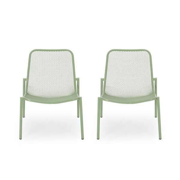 Outdoor Iron Chair With Mesh Design - Best Buy Furniture