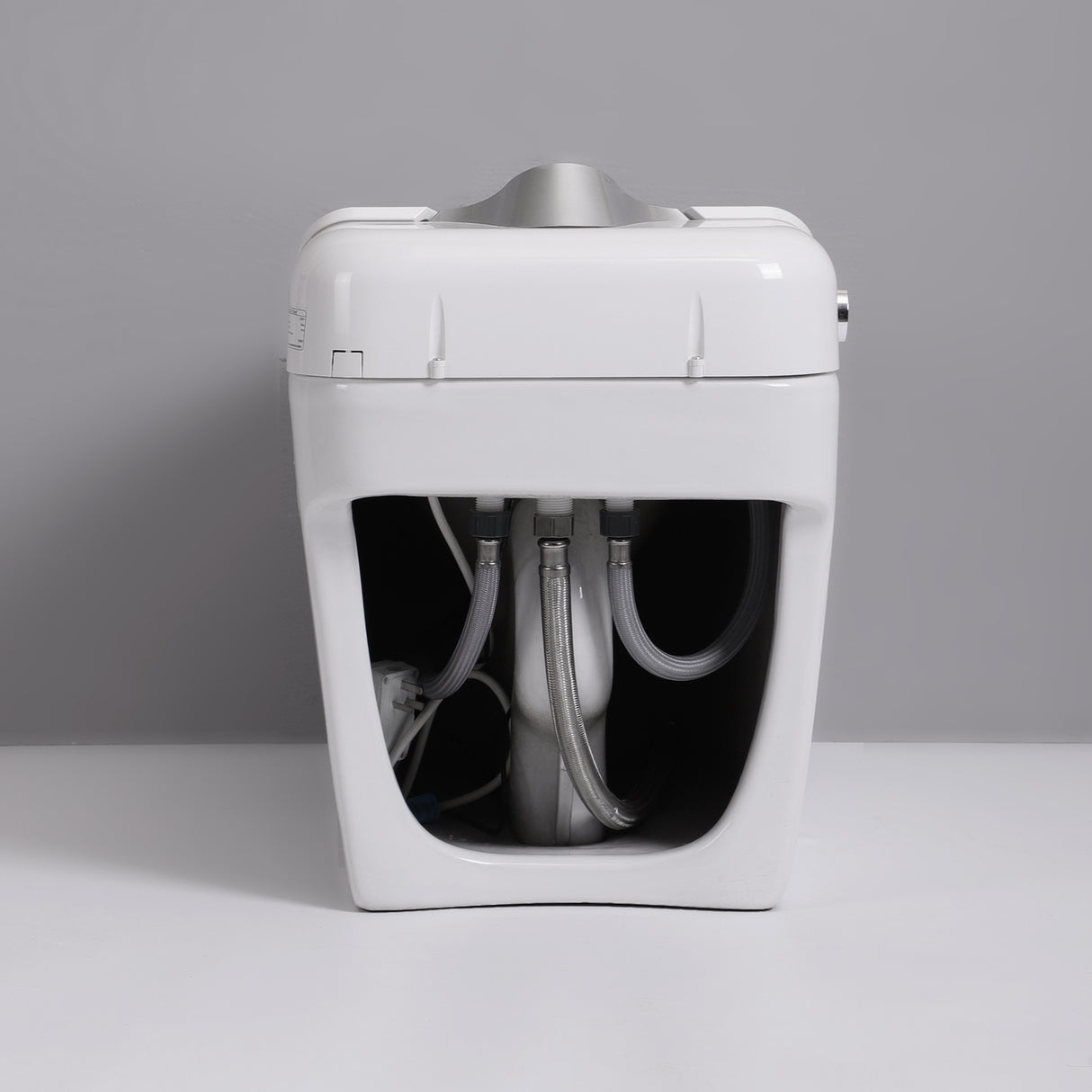 Smart Toilet Bidet Combo with Foot Sensor and Remote Control