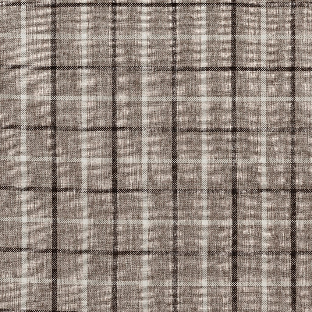 Plaid Rod Pocket and Back Tab Curtain Panel with Fleece Lining