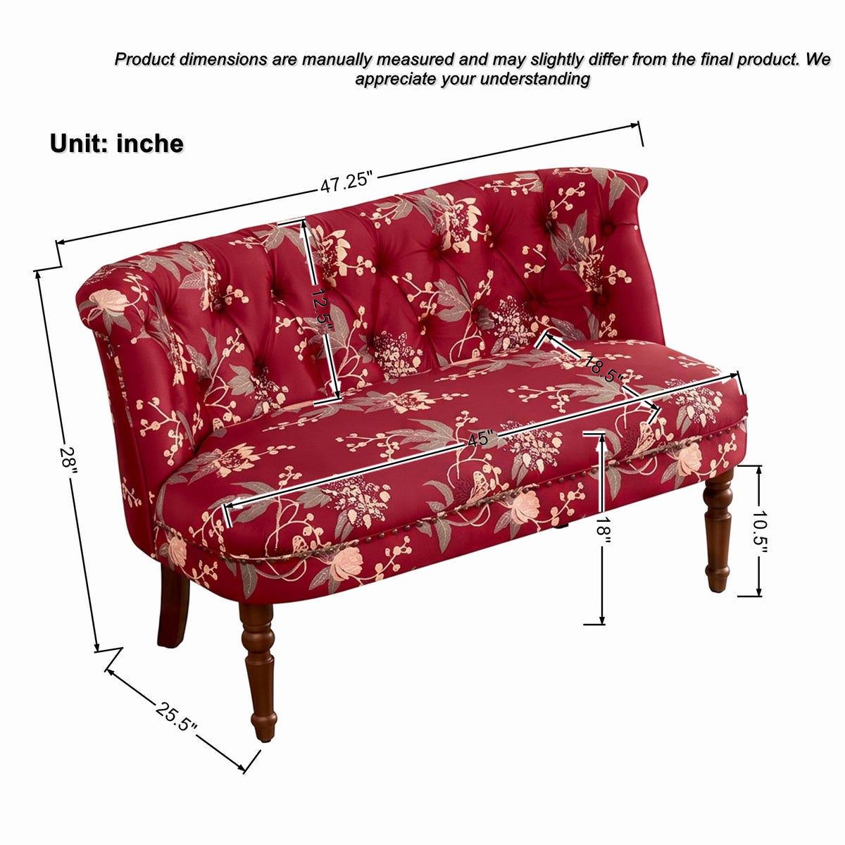 European Style Wine Red Sofa Chair