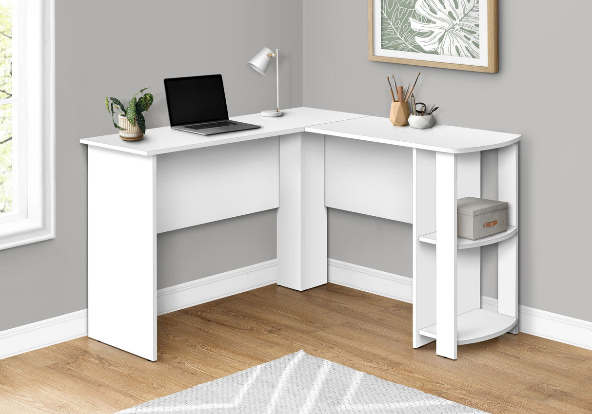 Computer Desk, Home Office, Corner, Storage Shelves, L Shape, Laptop, Contemporary & Modern - Best Buy Furniture
