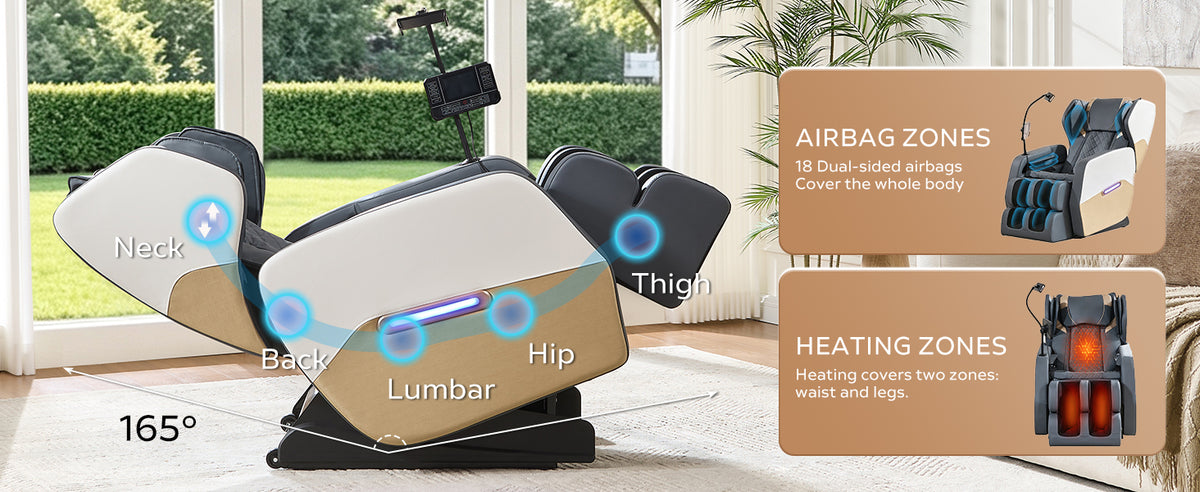 2026 Massage Chair Recliner with Zero Gravity and Full Body Air Pressure