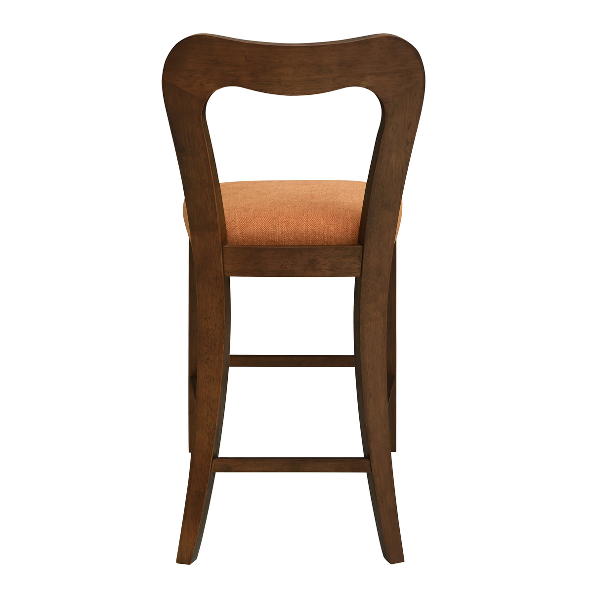 Counter Stool Without Arm (Walnut + Caramel) Set of 2