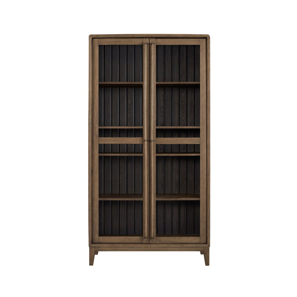 Display Cabinet - Latte / Peppercorn