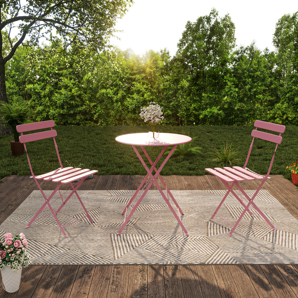 Bistro Table and Chairs Set of 2