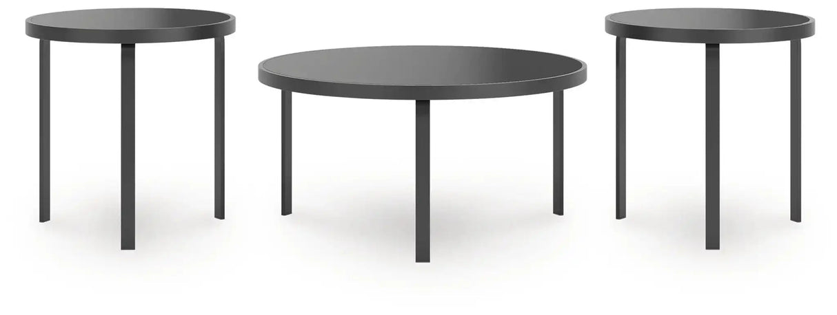 Dorylin - Occasional Table Set (Set of 3) - Black - Best Buy Furniture