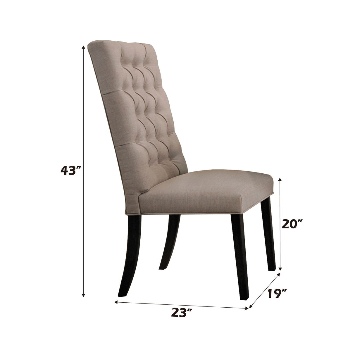 Morland - Vintage Side Chair (Set of 2) - Black / Tan - Best Buy Furniture
