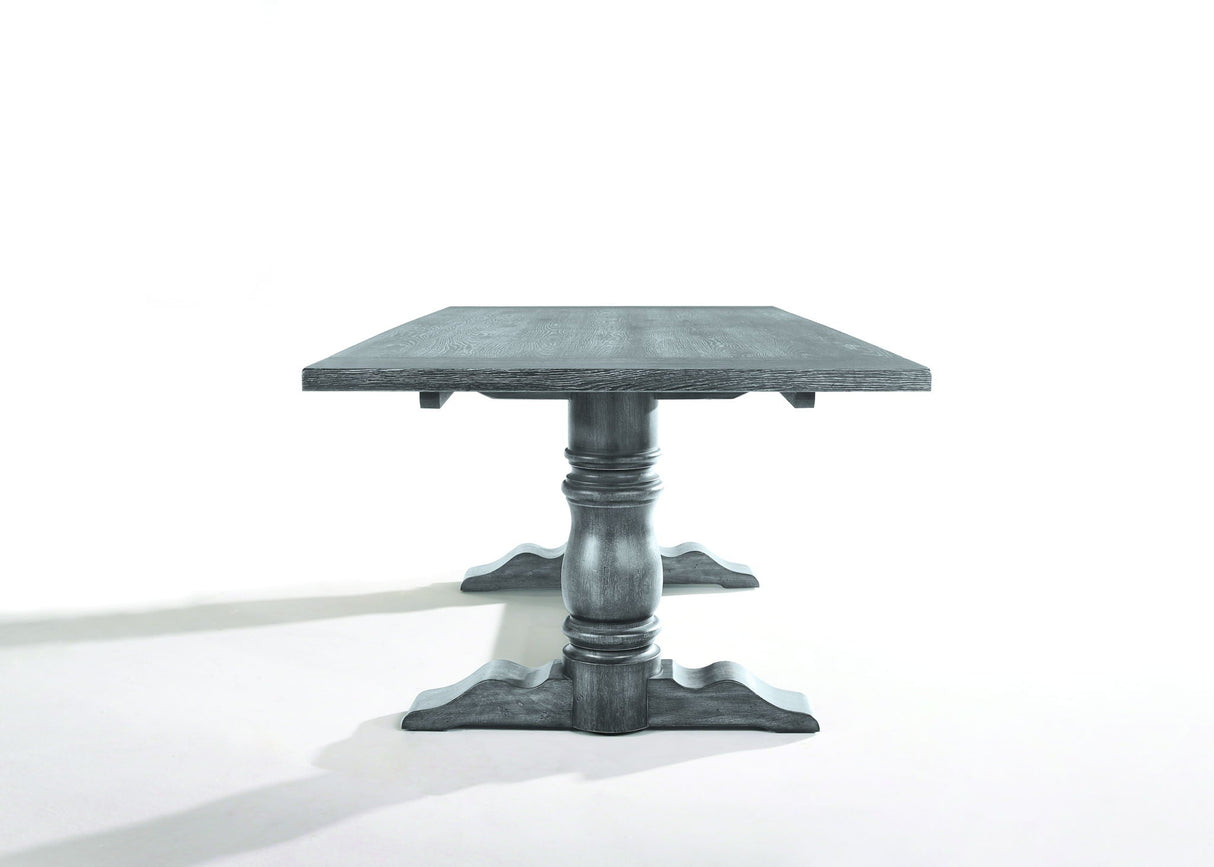 Leventis - Dining Table - Weathered Gray - Best Buy Furniture