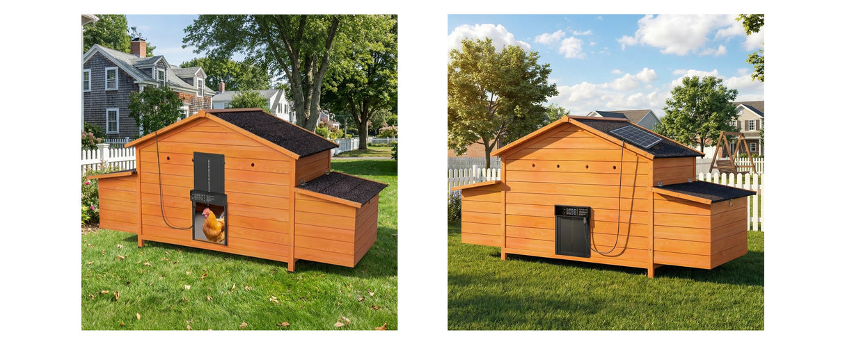 Automatic Chicken Coop with Solar-Powered Door and Ventilation