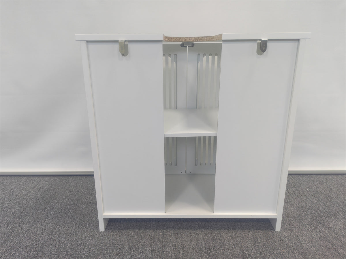 Louvered Double-Door Floor-Standing Bathroom Vanity
