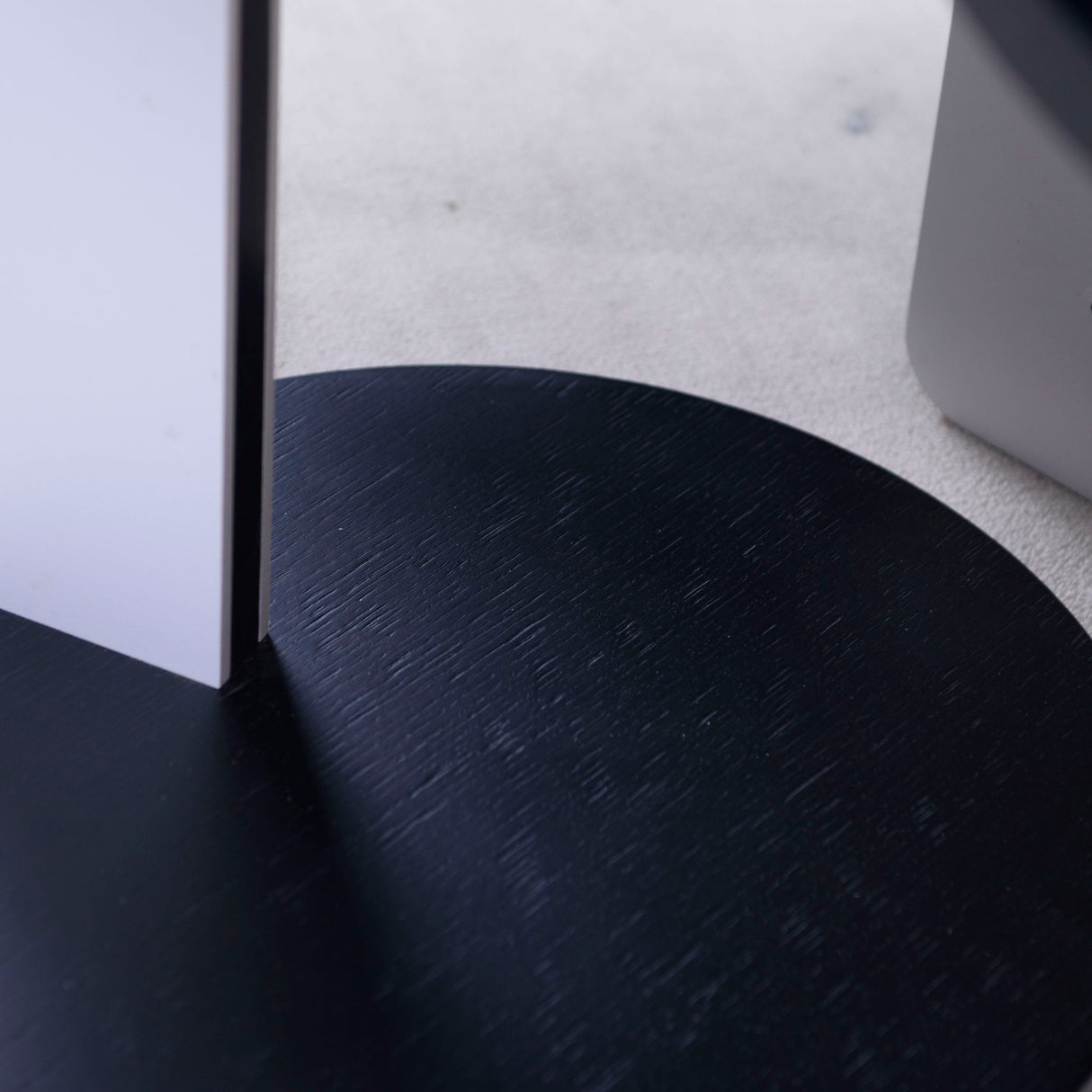 Round Coffee & End Table Set - Black