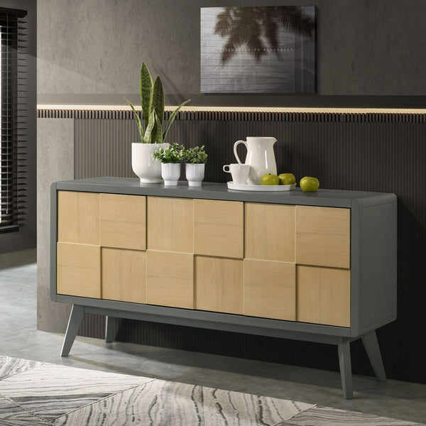 Blayde - Server - Natural / Gray - Best Buy Furniture