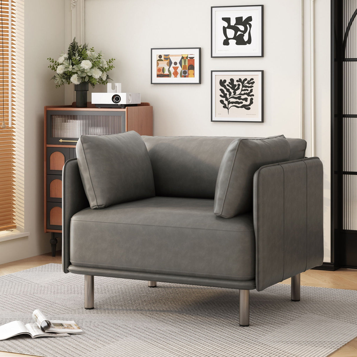 Vintage Modern Aesthetic Appeal Lounge Chair - Best Buy Furniture