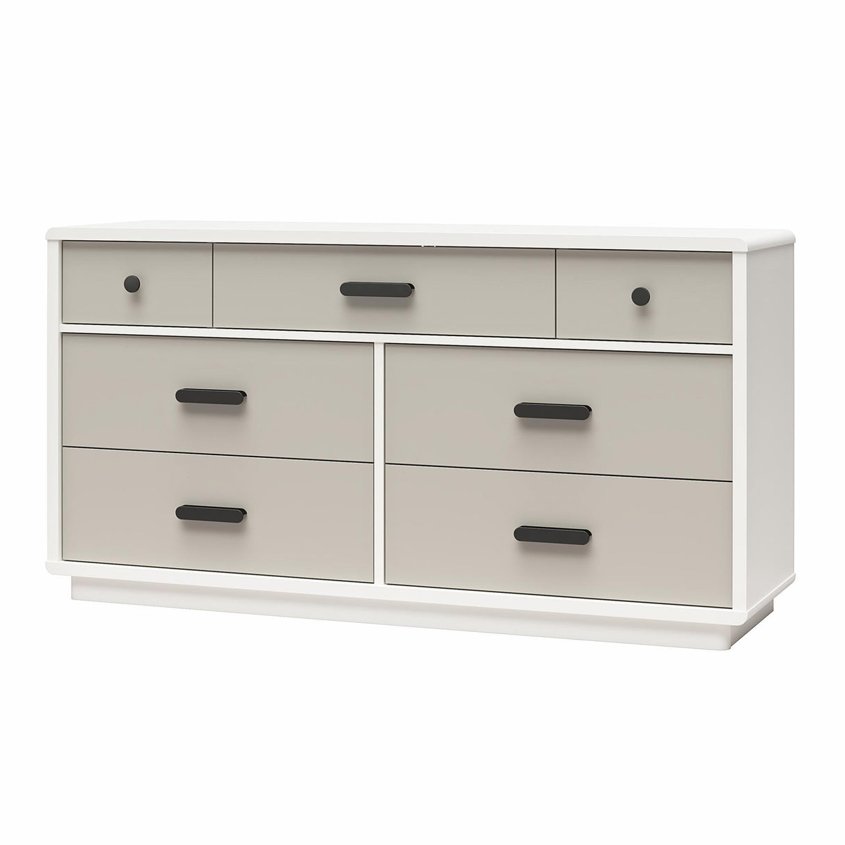 Valencia 7 Drawer Wide Dresser - Taupe