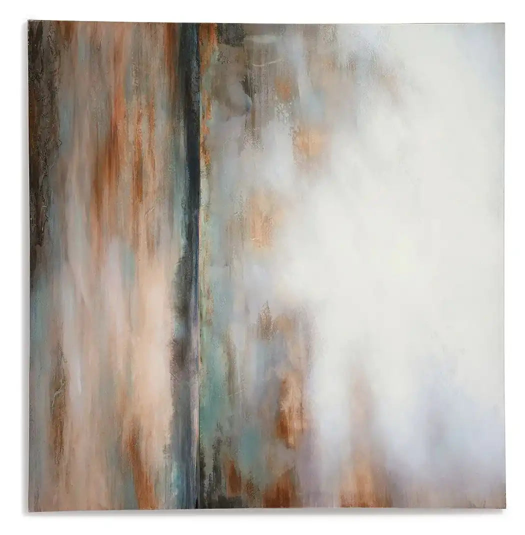 Weatheridge - Wall Art - Grey / Gold - Best Buy Furniture