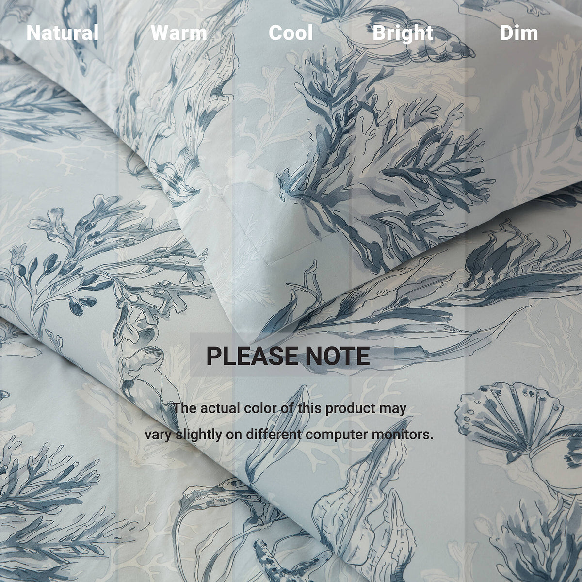 King 100% Cotton Sateen Duvet Cover Set - Navy/Blue