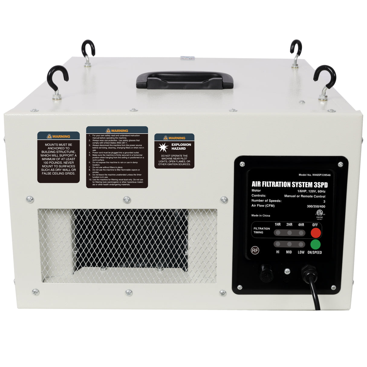 Remote-Controlled Air Filtration System