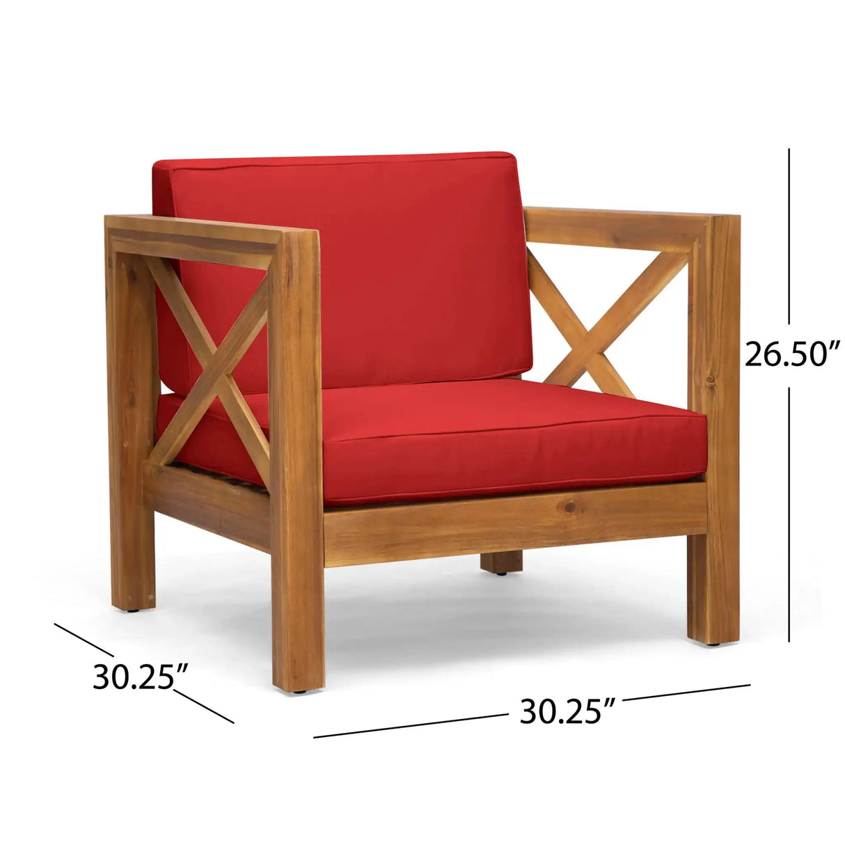 Brava - Mid - Century Modern Club Chair With Water Resistant Cushions - Best Buy Furniture
