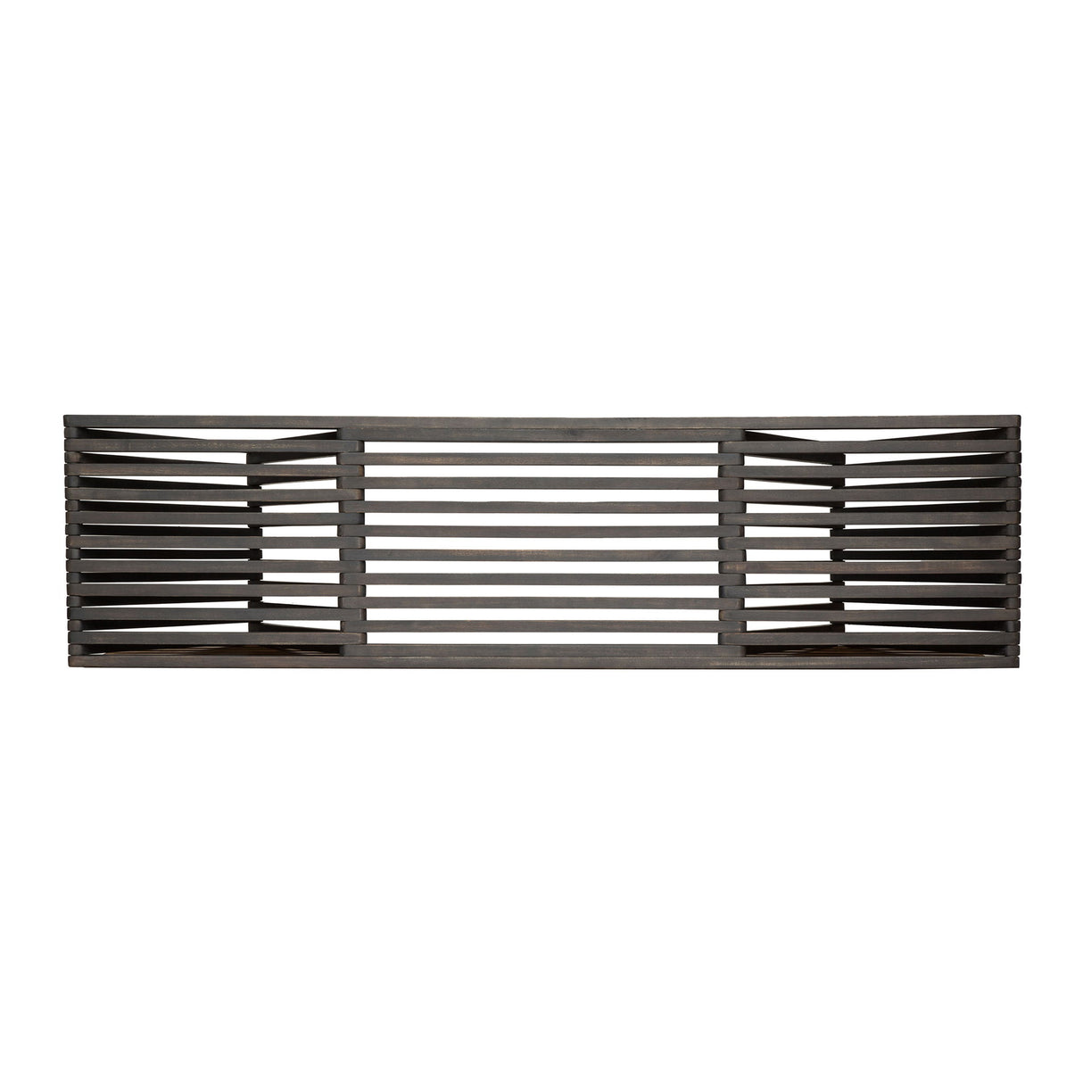 Gloaming - Outdoor Bench With Slat Design And Triangular Base